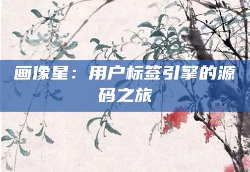 画像星：用户标签引擎的源码之旅