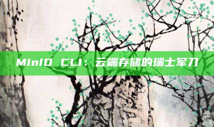 MinIO CLI：云端存储的瑞士军刀