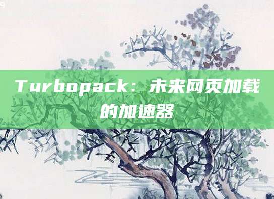 Turbopack：未来网页加载的加速器