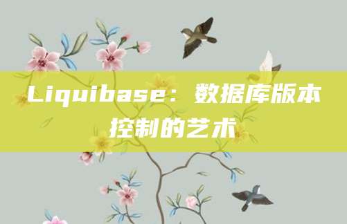 Liquibase：数据库版本控制的艺术